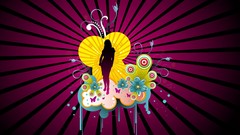 Woman pink psychedelic