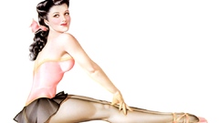 Woman pinups back view