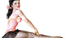 Woman pinups ballet ballerina
