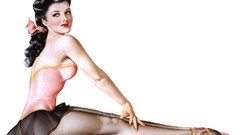Woman pinups Simple Background
