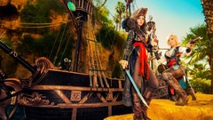 Woman pirates cosplay pirate ship pirate girl Jessica Nigri 