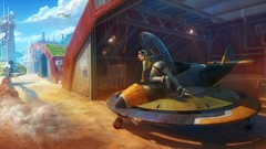 Woman plain fantasy art