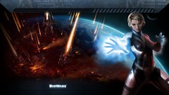 Woman planets mass effect 3 commander shepard outer space 