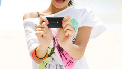 Woman playing game high