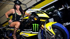 Woman police motorbikes Grid