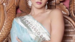 Woman pornstars Sunny Leone saree