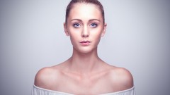 Woman portraits Simple Background