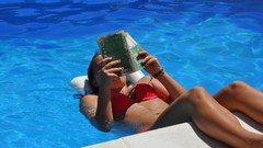 Woman Portugal brunettes swimsuits swimming pools