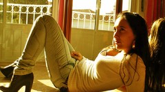 Woman Portuguese Actress legs long hair brunettes cleavage high 