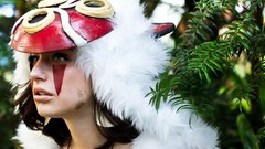 Woman princess mononoke cosplay