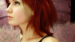 Woman Profile green eyes redheads TEENS