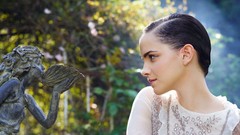 Woman Profile statues Actress bokeh short hair emma watson 