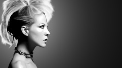 Woman punk Jenna Elfman rocks vectors