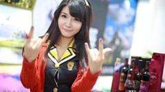 Woman pupil asians models black hair Korean Cha Sun Hwa