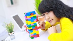 Woman pupil asians models black hair Korean Choi Ji Hyang