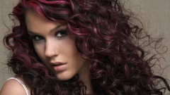 Woman purple hair joss