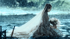 Woman rain Flowers Keira