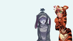 Woman raven Winnie the Pooh Teen Titans drawings tigger 