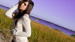 Woman Rebel outdoors brunettes Ariel Rebel