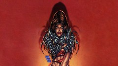 Woman red background heroine witchblade Top Cow Michael Turner 