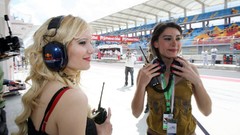 Woman Red Bull blondes brunettes formula one
