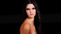 Woman red dress models kendall jenner