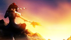 Woman red eyes touhou shameimaru aya tengu