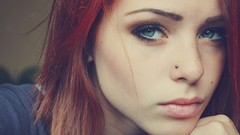 Woman redhead blue eyes redheads Lana Branishti