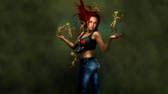 Woman redheads artwork