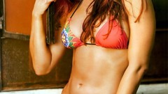 Woman redheads cleavage bikini boobs WWE Divas Lita