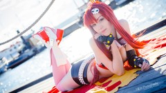 Woman redheads cosplay