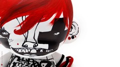 Woman redheads dolls puppets