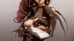 Woman redheads fantasy art