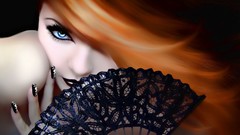 Woman redheads fantasy art