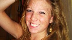 Woman redheads freckles