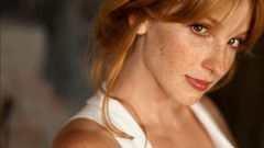 Woman redheads freckles