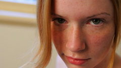 Woman redheads freckles Abby