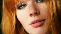 Woman redheads freckles faces