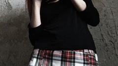 Woman redheads handcuffs Ariel