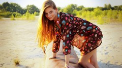 Woman redheads Indiana A