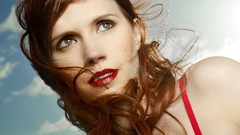 Woman redheads Julie McNiven