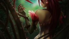 Woman redheads League of Legends artwork video games long ears 