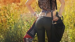 Woman redheads outdoors Aleksandra