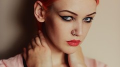 Woman redheads piercings Aleksandra