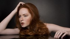 Woman redheads portraits