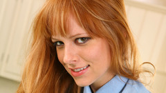 Woman redheads smiling faces