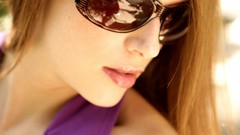 Woman redheads sunglasses amanda