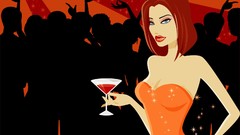 Woman redheads vectors