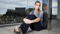 Woman reflections Actress jennifer lawrence