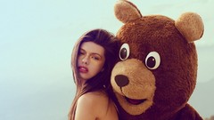 Woman retro Bears teddy bears